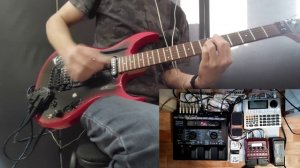 Roland GR-30 - тест работы модифицированного гитарного синтезатора - видео №2