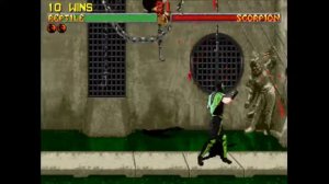 Mortal Kombat 2 Sega 32X (Easy Reptile)