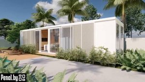 Быстро сборный дом Пенал-1 36м2.