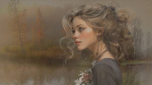 Осенняя женщина Г .Тимофеев