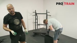 сборка Приседания с поясом (колодец) на свободных весах Protrain HCRD-3600