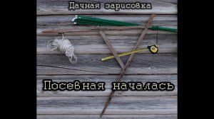 Дачная зарисовка. Посевная началась