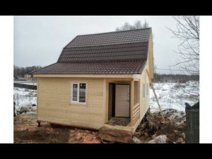 Двухэтажная баня 6 на 8 «Проект Т-90»