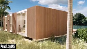Быстро сборный дом Пенал 72м2.