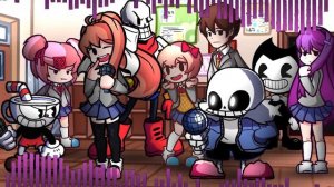Peaceful Judgement / Sans vs Monika / Sansational v2 x Reconcillation / FNF Mashup