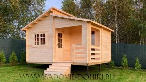 "Садовые Домики.Ру" - отзыв от Заказчицы на домик по проекту "Летняя кухня с верандой Мини" 5х4