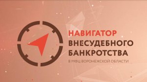 Номинация «Лучший проект МФЦ» - «Навигатор внесудебного банкротства в МФЦ Воронежской области»