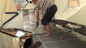 Обзор палатки Polar Bird 4T Long и печки Пошехонки средней с кожухом!