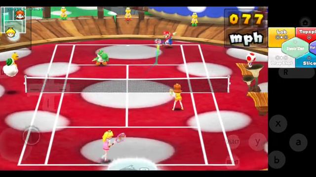 Mario Tennis Open, citra mmj 20221018 test Snapdragon 662 (reso2x)