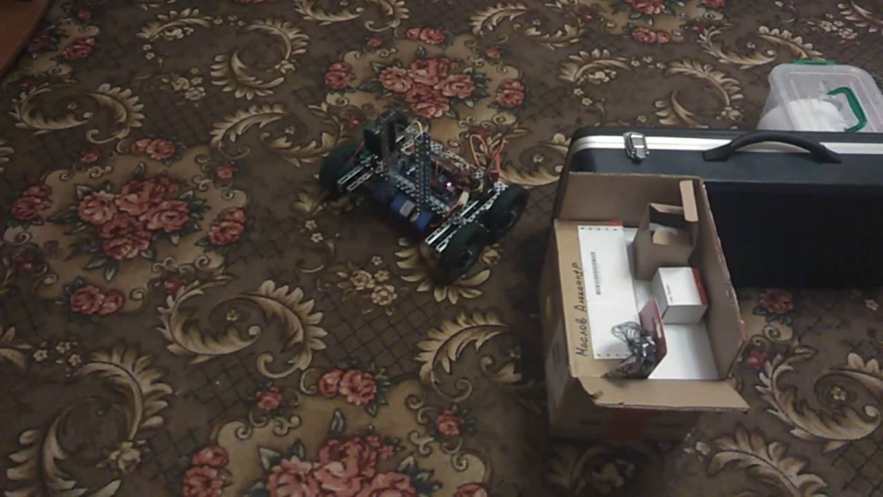 VEX ClawBot с контроллером ТехноЛаб (совместим Arduino Mega) с ультразвуковым дальномером