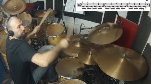 Judas Priest - Metal Meltdown- Scott Travis Drum Cover by Edo Sala with Drum Charts