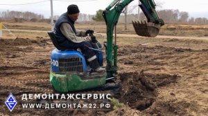 Планировка участка мини-экскаватором