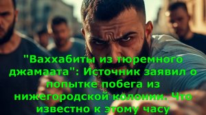 "Ваххабиты из тюремного джамаата": Источник заявил о попытке побега из нижегородской колонии. Что из