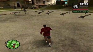 Обзор Модификаций GTA SAN ANDREAS - #2 Возможность выкинуть оружие