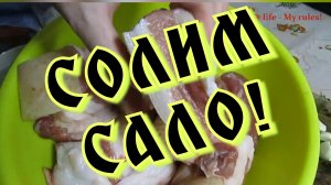 СОЛИМ САЛО В РАССОЛЕ! КАК ПОСОЛИТЬ САЛО!