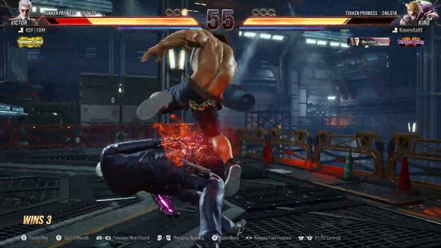 Tekken 8 ▰ CBM (Victor) VS KNEE (King) | High Level Gameplay