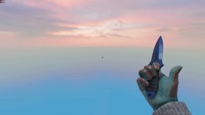 Skeleton Knife Blue Steel (Battle-Scarred) | CS2 Skin Showcase #397