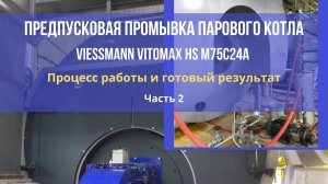 Предпусковая промывка парового котла Viessmann Vitomax HS и пассивация котла