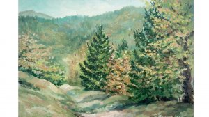 Горная тропа пейзаж