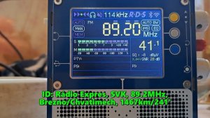 31.08.2024 12:31UTC, [Es], Rádio Expres, Словакия, 89.2МГц, 1467км