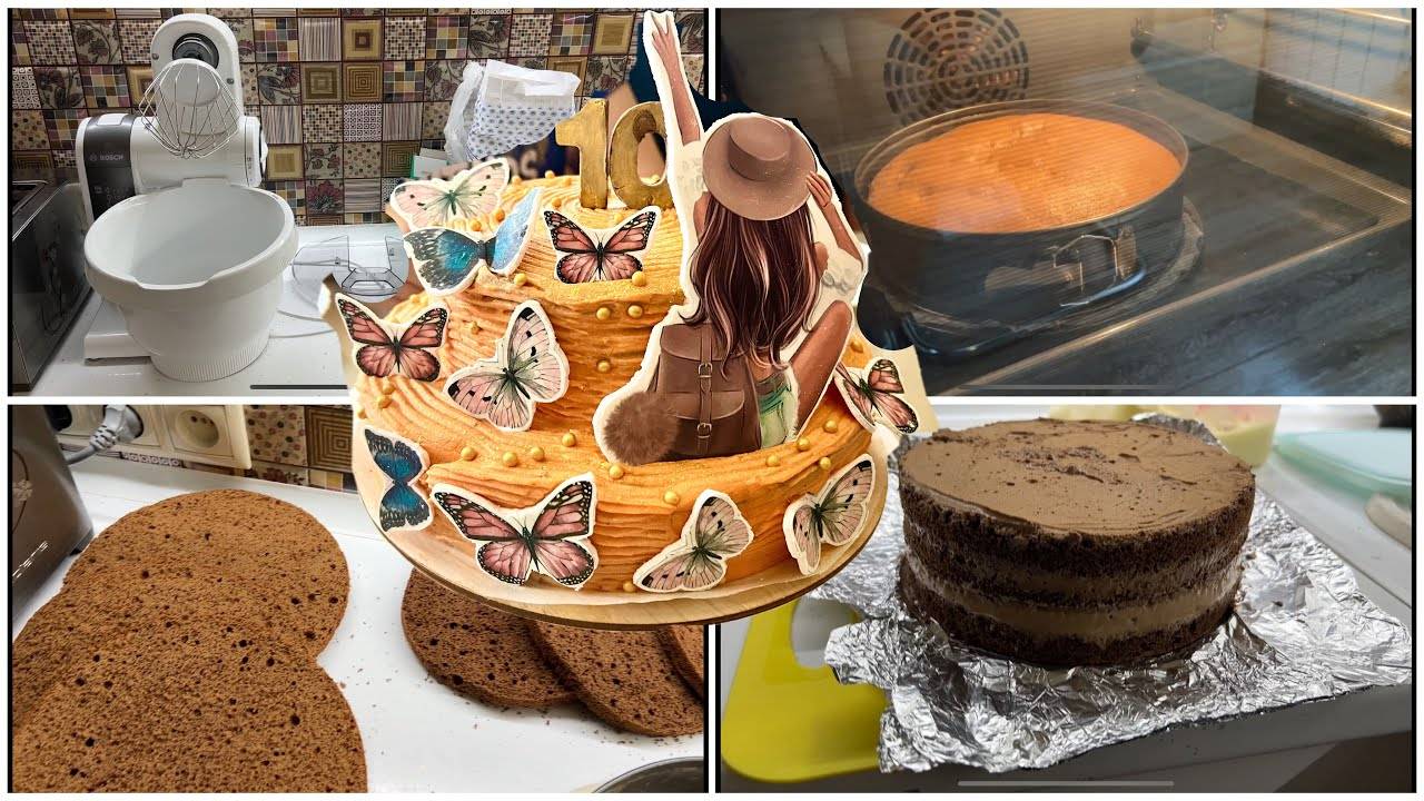 Торт на День Рождения!!! Этот ТОРТ покорил всех своим вкусом!!! Поэтапный рецепт)