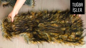 Кройка и шитье жилета из искусственного меха | Tuğba İşler