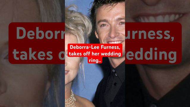 Deborra-Lee Furness, takes off her wedding ring..