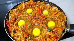 Беру капусту, яйца и готовлю ужин на всю семью, получается вкусное, нежное блюдо.