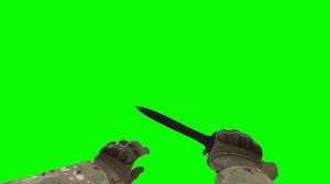 CS:GO CT Knife Green Screen