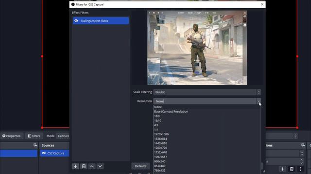 How to remove BLACK BARS on OBS when playing #cs2