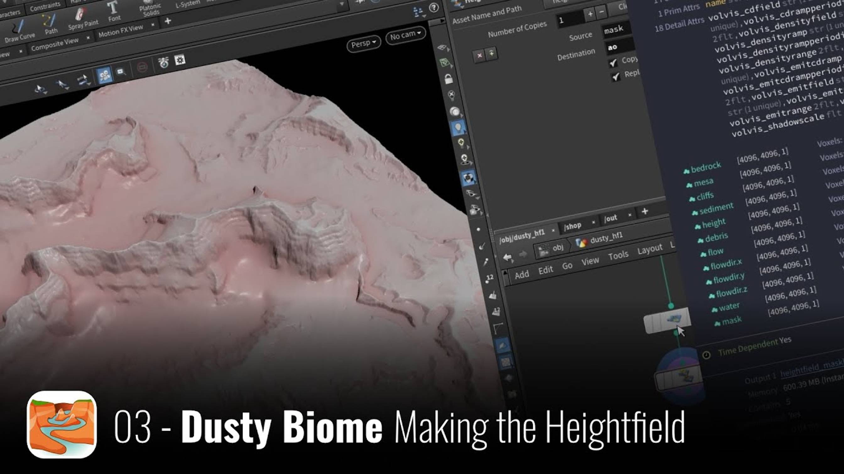 Terrain Handbook 03  Dusty Biome  Making the Heightfield