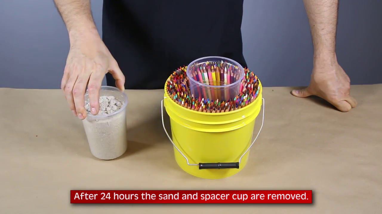 Декоративная ваза из эпоксидной смолы и цветных карандашей смотреть онлайн