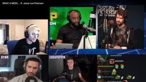 Streamers React to "WHAT A MESS... ft. Jesse Lee Peterson" by Destiny [ft. xQc, Nymn, Sodapoppin]