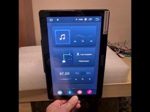 Магнитола с автоматическим поворотным экраном 10 дюймов