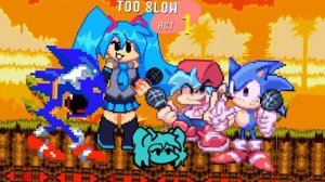 FNF Sonic.exe (Too Slow Pixel)