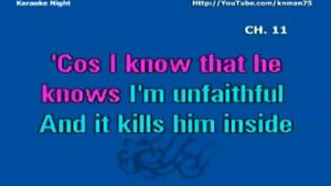 Karaoke - Unfaithful von Rihanna