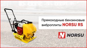 Прямоходные виброплиты NORSU RS. Универсальные бензиновые виброплиты