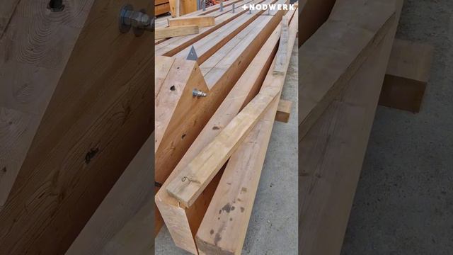 Производственный цех NODWERK из дерева в стиле фахверк!