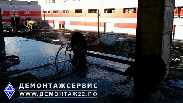 Алмазная резка монолитного перекрытия