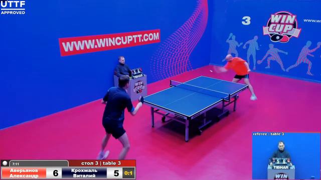 Аверьянов Александр 0-3 Крохмаль Виталий Турнир Восток 3 WINCUP 21.12.20 Прямая трансляция Зал 3
