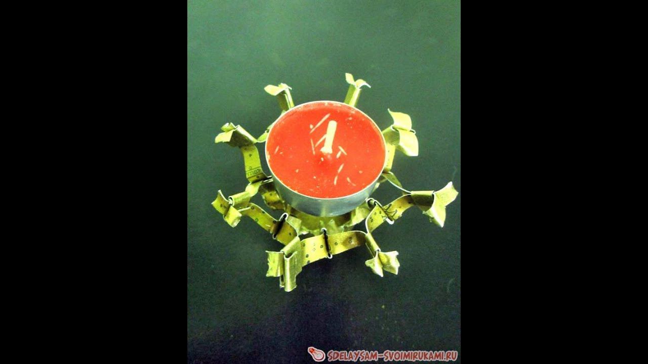 Как сделать подсвечник-снежинка смотреть онлайн