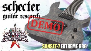 Электрогитара SCHECTER SUNSET-7 EXTREME - демонстрация звучания