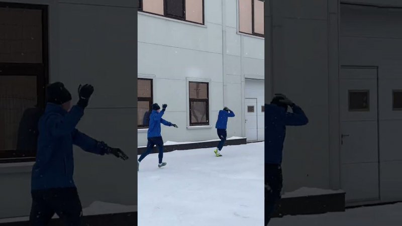 Снежная битва в Удельном парке ❄ | #Зенит #Футбол #РПЛ #СПБ