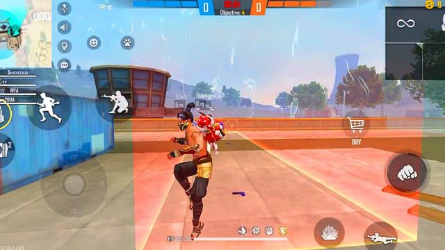 FREE FIRE HOW TO GO OUT OF RED ZONE IN CS || SK VS SK GAMING