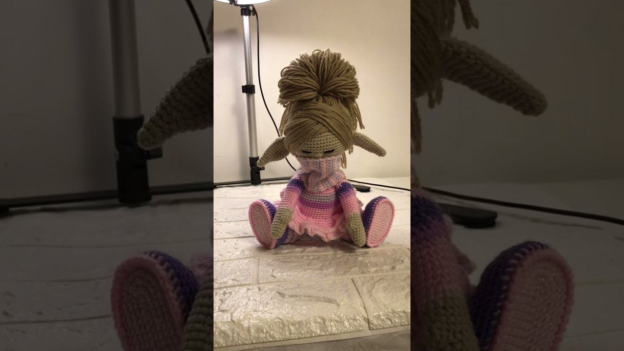 Кукла эльф Мириэль. Вязание в жизни #shorts