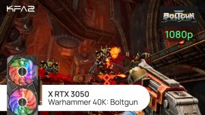 KFA2 X GeForce RTX 3050 Black | Warhammer 40,000: Boltgun | 1080p (Full HD) разрешение