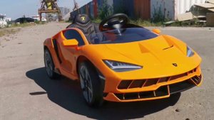 Детский электромобиль Lamborghini 6726R (Toyland) оранж