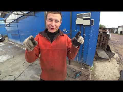 Построил каркас нового гаража.Купил токарный станок .