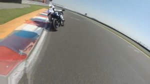 Abordo Diana Pedroza, caída Karla Mosquera. Panamericano Motovelocidad, Termas de Río Hondo
