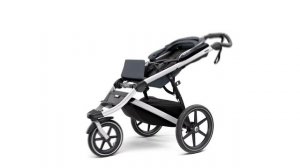 Как складывается вездеходная коляска для бега Thule Urban Glide 2  Fold Dark Shadow